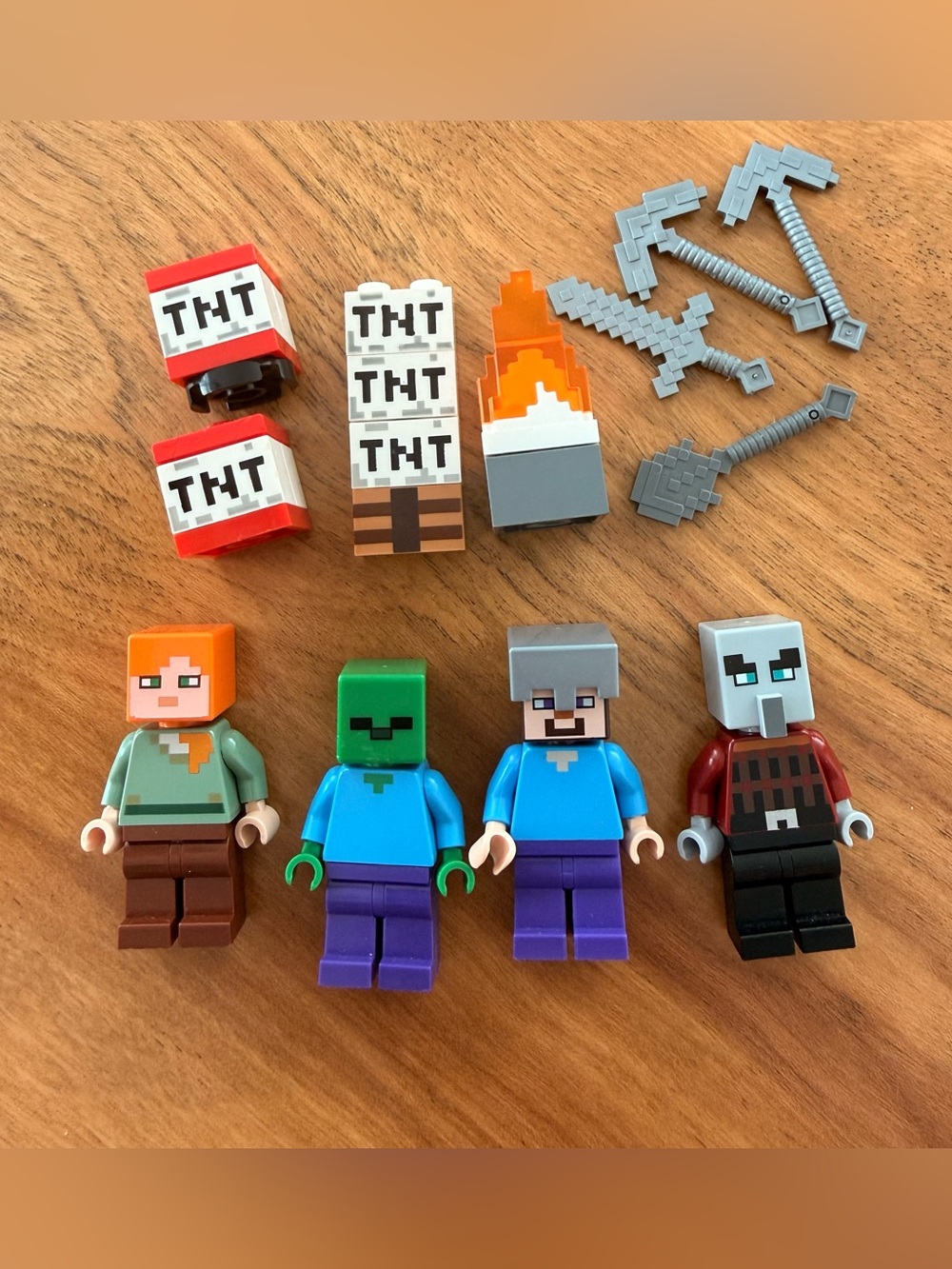 Lego Minecraft assorted minifigures lot